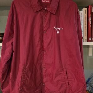 Supreme Men's Burgundy Windbreaker